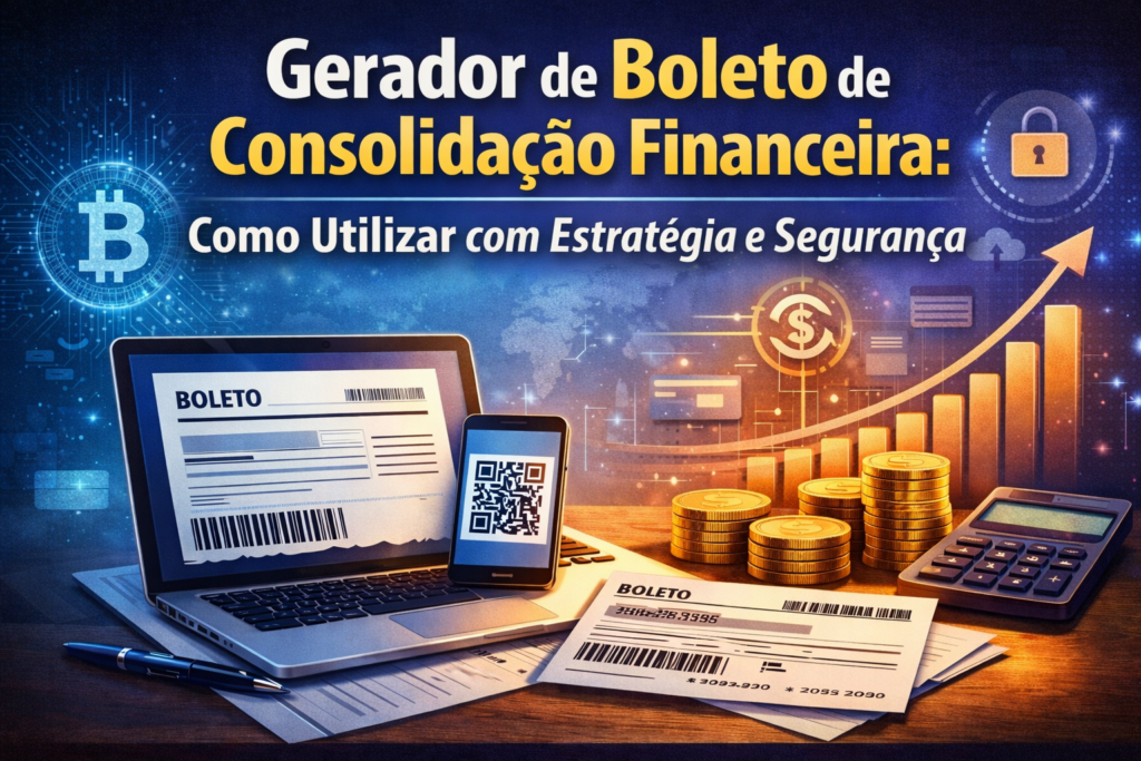 gerador de boleto fake para Consolidação Financeira